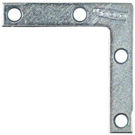 Eat-In N113-845 2 x 0.38 in. Zinc Flat Corner Iron With Screws; Pack - 4 EA567763